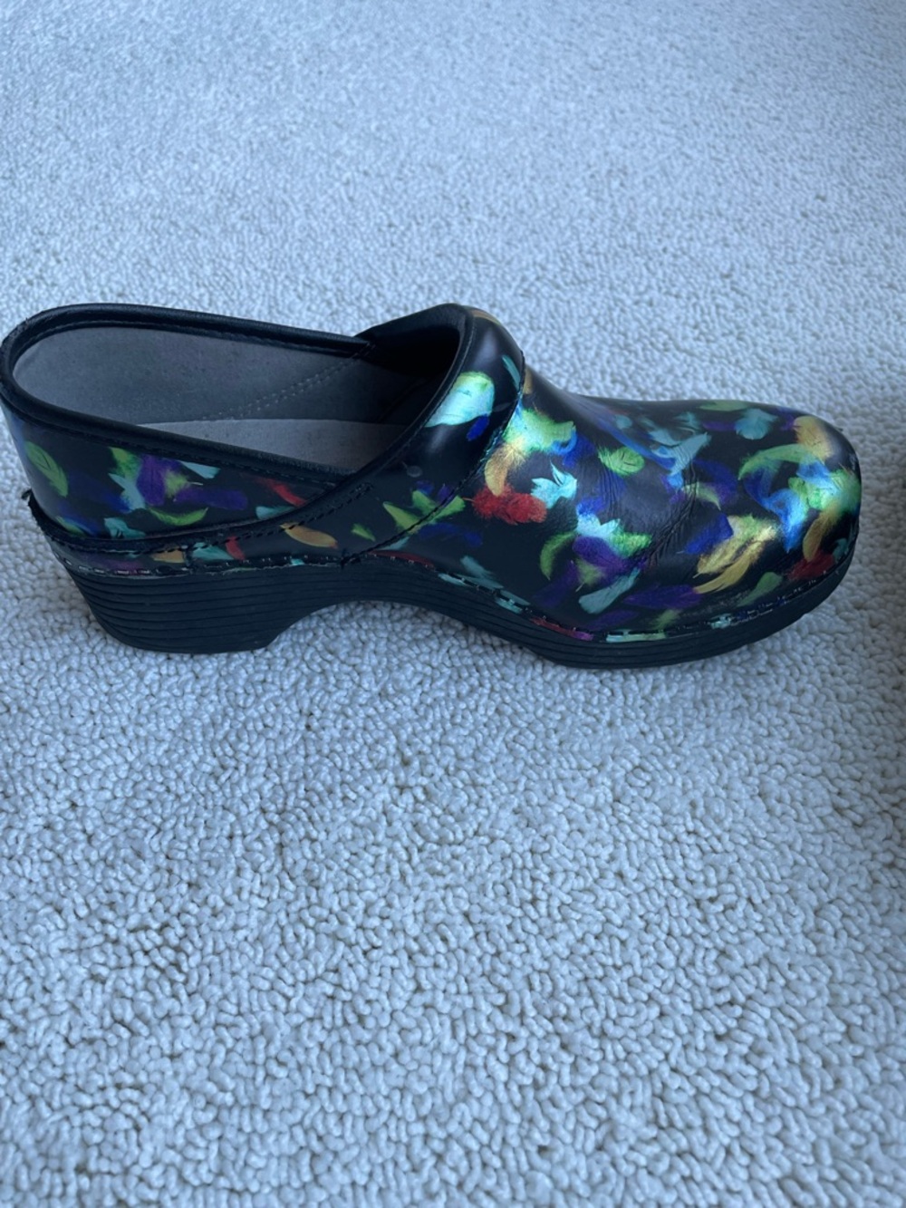 Dansko Multicolor Leather Clogs, Size 39 (8 1/2) - Picture 6 of 7